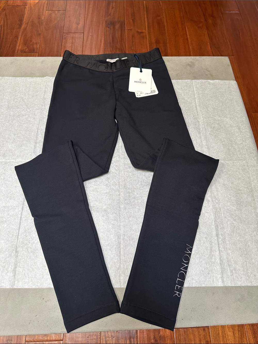 Authentic Moncler Black Joggers/Tights